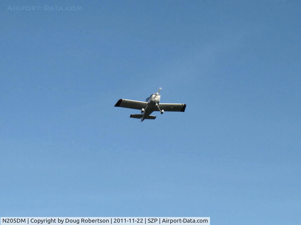N205DM, 1999 Vans RV-6A C/N 60205, 1999 McMullen VAN's RV-6A, Lycoming O&VO-360 180 Hp, takeoff climb Rwy 22