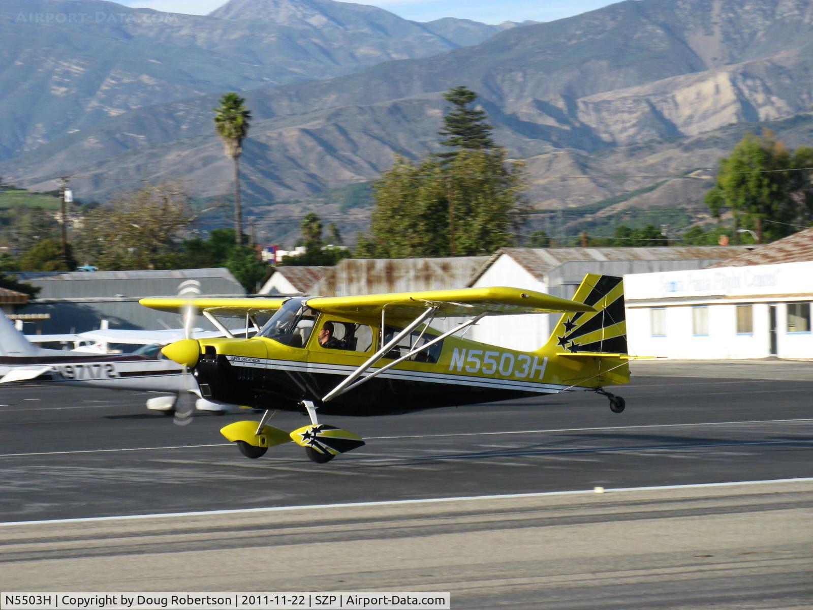N5503H, 1978 Bellanca 8KCAB Super Decathlon C/N 413-78, 1978 Bellanca 8KCAB SUPER DECATHLON, Lycoming AEIO-360 180 Hp, CS prop, takeoff Rwy 22