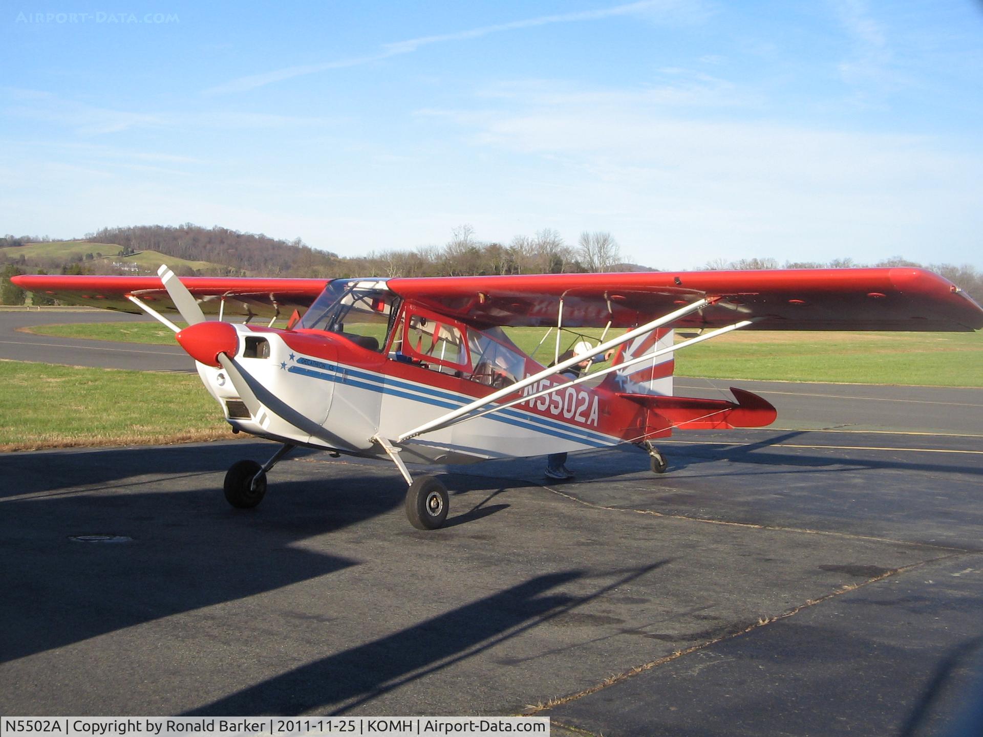 N5502A, 1978 Bellanca 8KCAB Decathlon C/N 408-78, Orange