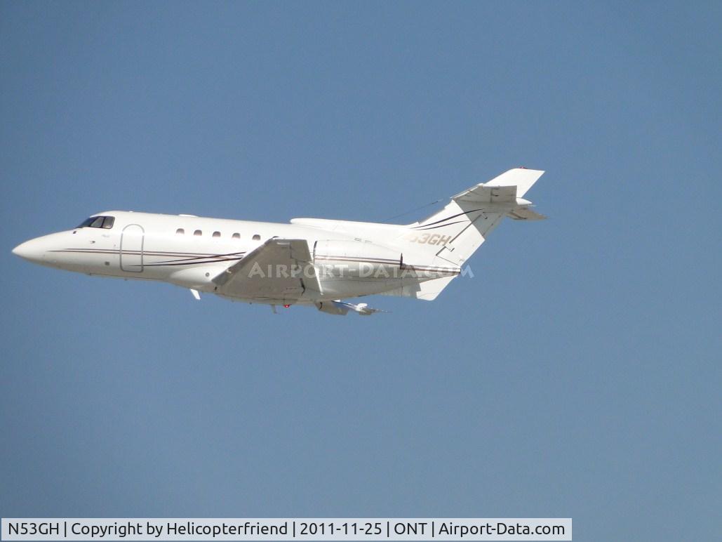 N53GH, 1981 Hawker Siddeley HS.125 Series 700A C/N 257164, Westbound from runway 26L