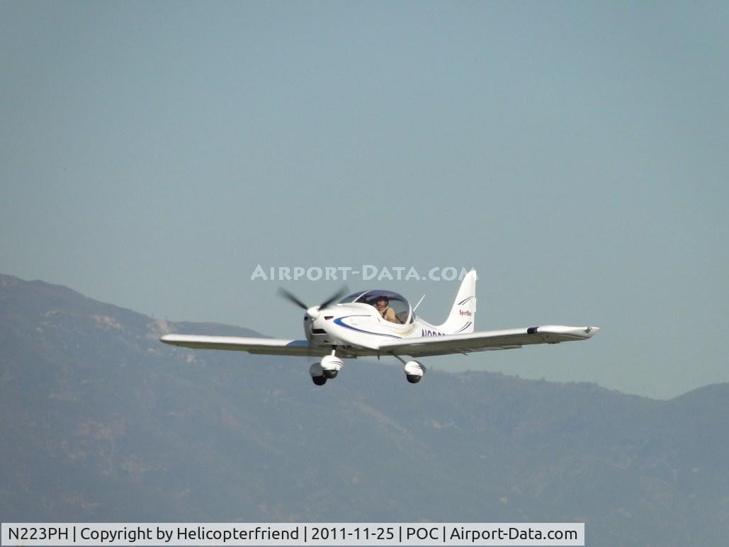 N223PH, 2008 Evektor-Aerotechnik Sportstar SL C/N 20081201, Headed westbound