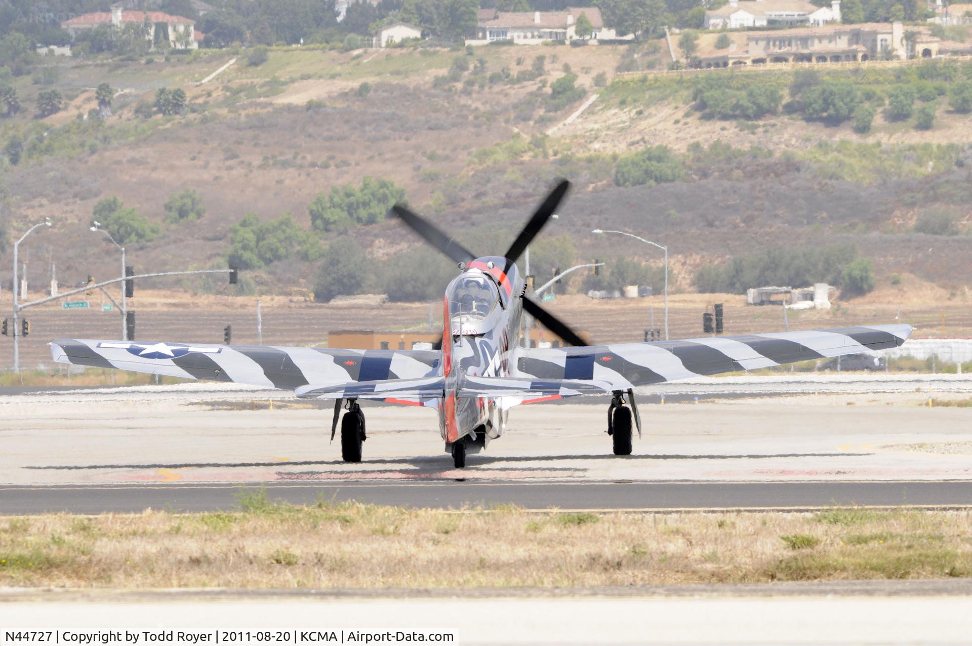 N44727, 1944 North American P-51D Mustang C/N 122-39198, Camarillo Airshow 2011