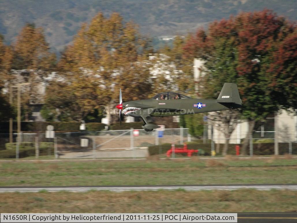 N1650R, 1975 Grumman American AA-1B Trainer C/N AA1B-0550, Low, high speed pass on runway 26R