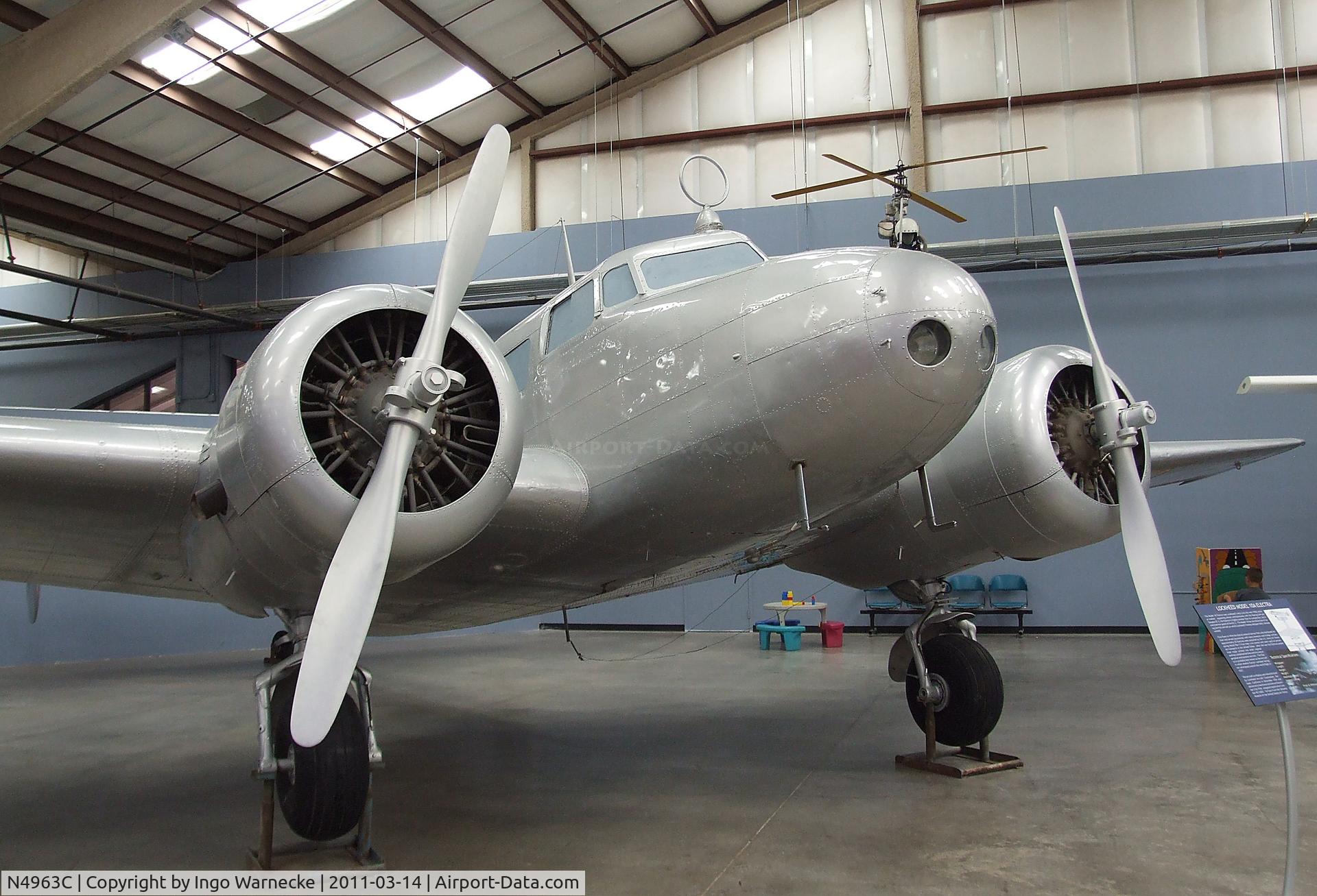 N4963C, 1934 Lockheed 10A Electra C/N 1011, Lockheed 10-A Electra at the Pima Air & Space Museum, Tucson AZ