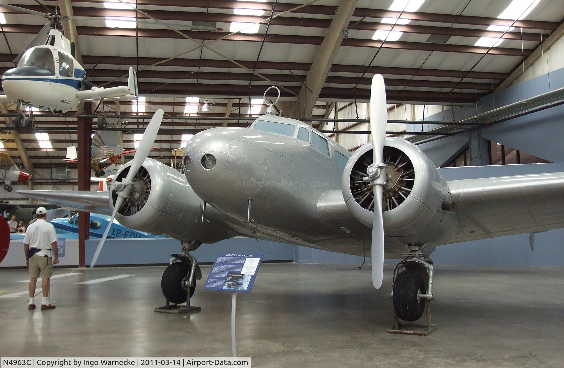 N4963C, 1934 Lockheed 10A Electra C/N 1011, Lockheed 10-A Electra at the Pima Air & Space Museum, Tucson AZ