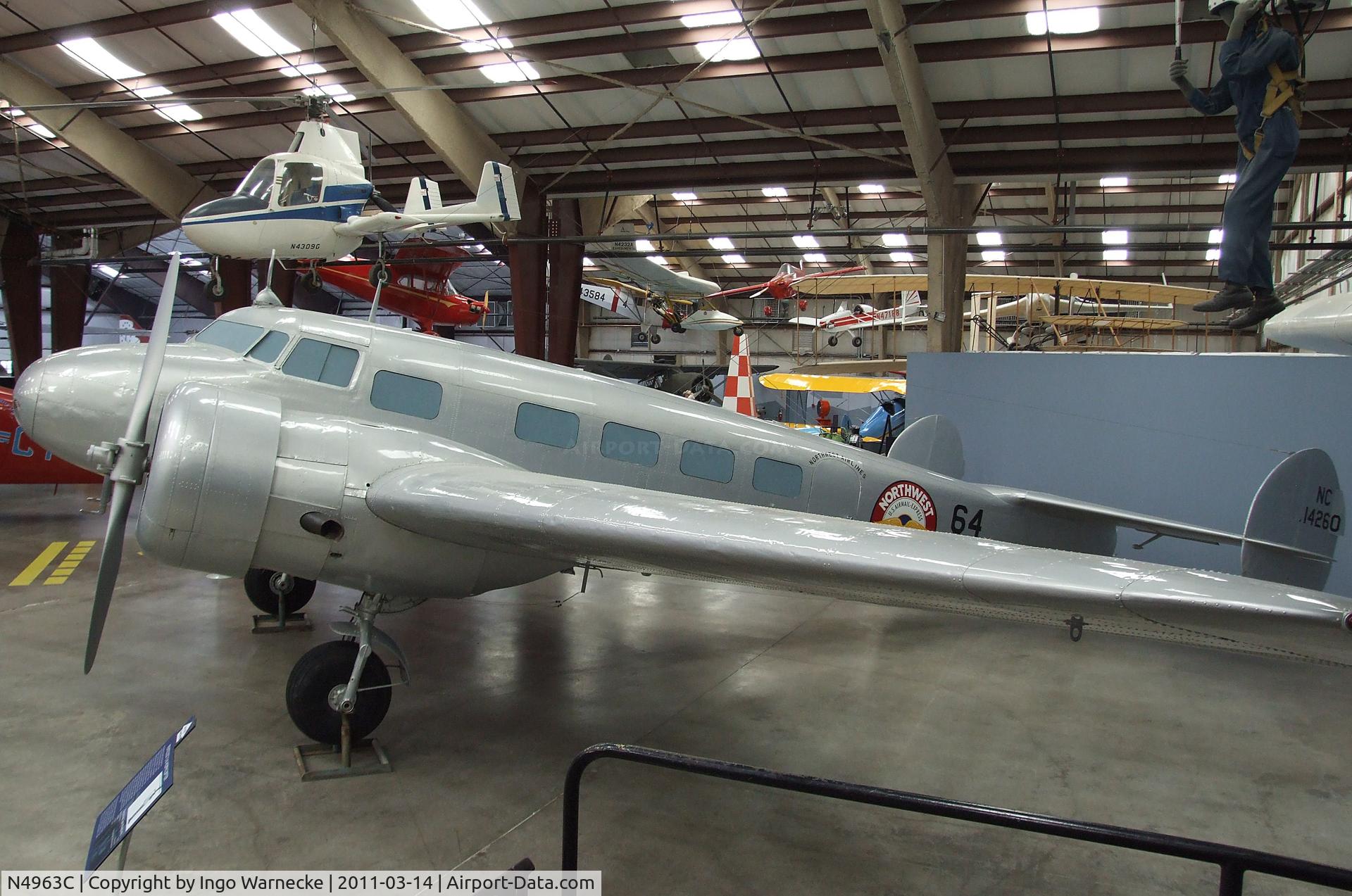 N4963C, 1934 Lockheed 10A Electra C/N 1011, Lockheed 10-A Electra at the Pima Air & Space Museum, Tucson AZ