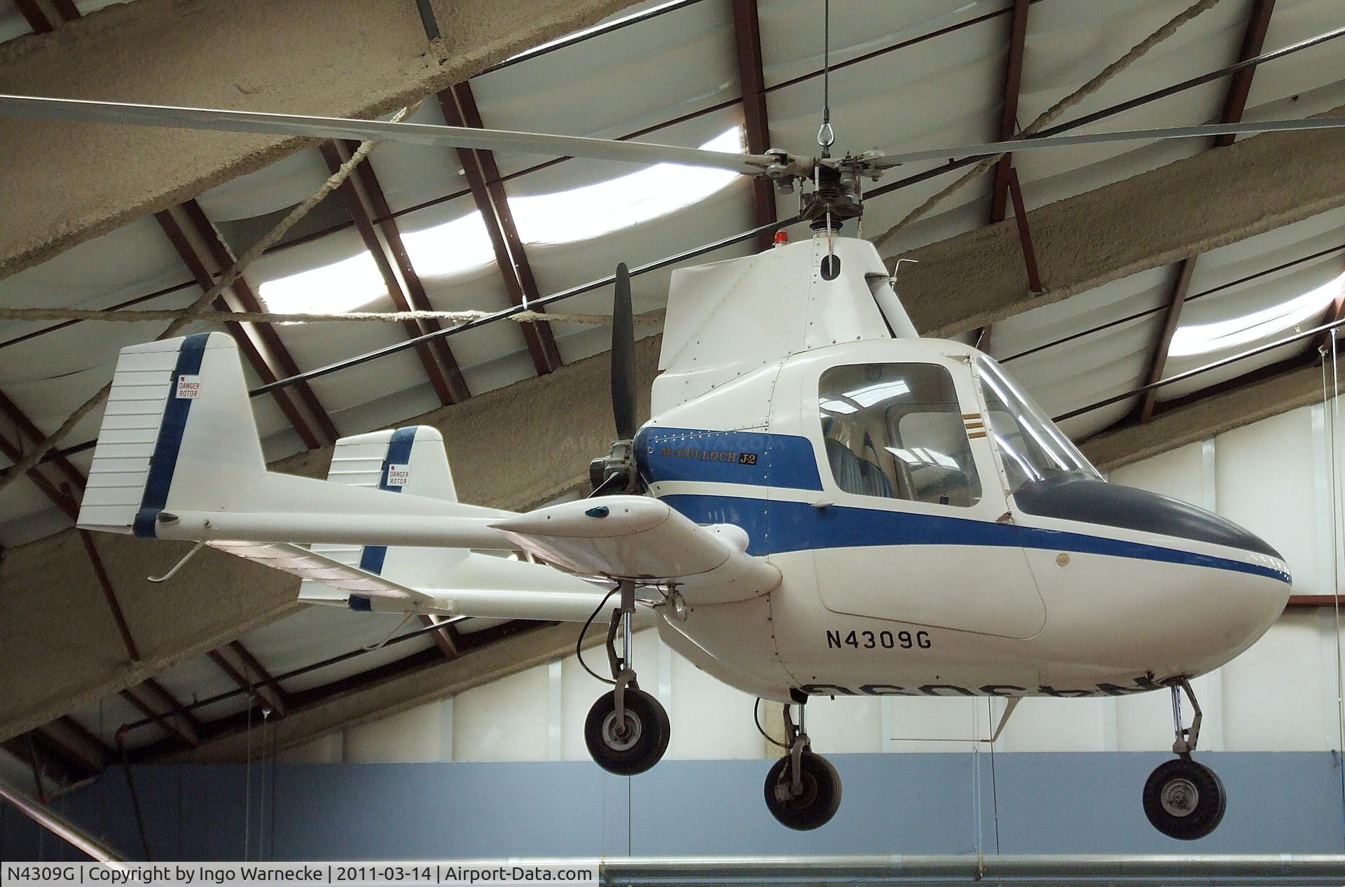 N4309G, 1971 McCulloch Super J-2 C/N 019, McCulloch Super J-2 Gyrocopter at the Pima Air & Space Museum, Tucson AZ