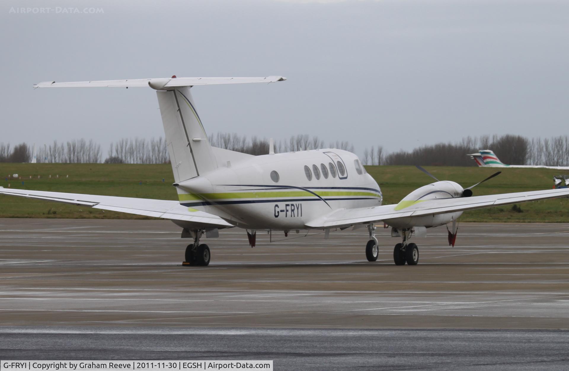 G-FRYI, 1976 Beech 200 Super King Air C/N BB-210, Parked at Norwich.
