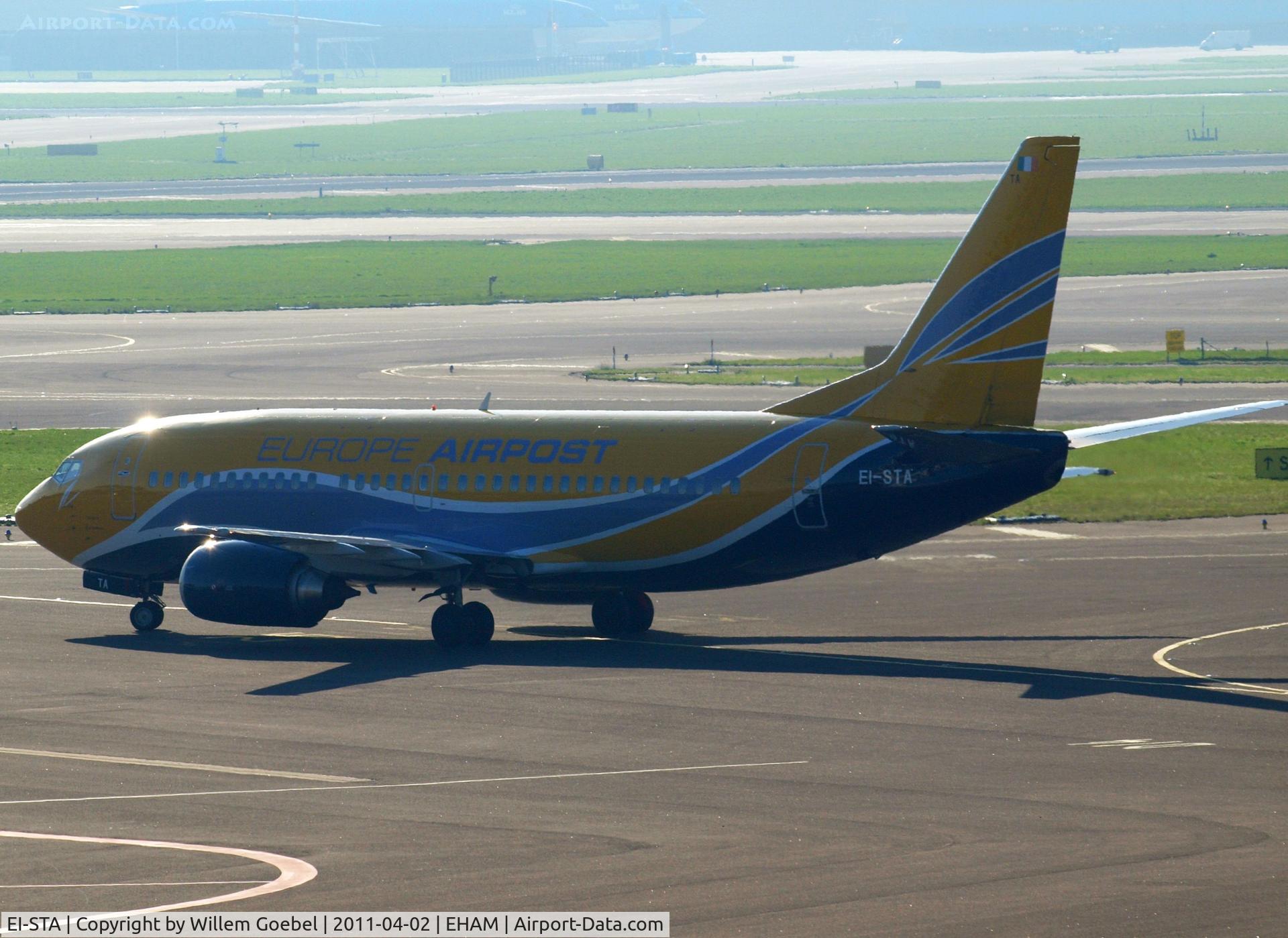 EI-STA, 1997 Boeing 737-31S C/N 29057, Taxi to runway L18 of Schiphol Airport