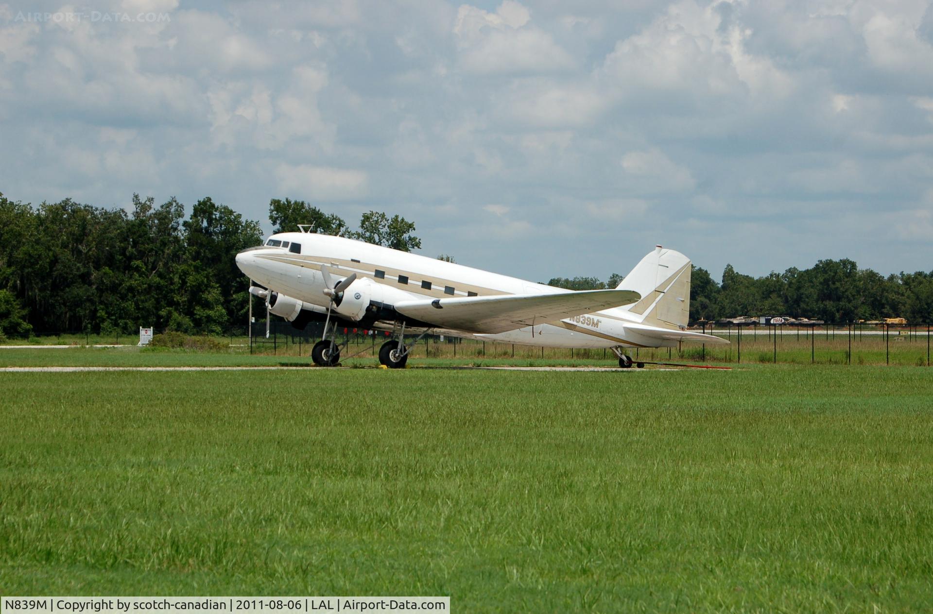 N839M, 1943 Douglas VC-47A Skytrain C/N 20166, 1943 Douglas C-47 N839M at Lakeland Linder Regional Airport, Lakeland, FL 