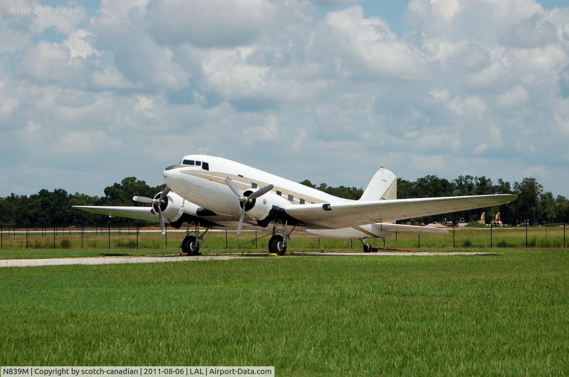 N839M, 1943 Douglas VC-47A Skytrain C/N 20166, 1943 Douglas C-47 N839M at Lakeland Linder Regional Airport, Lakeland, FL