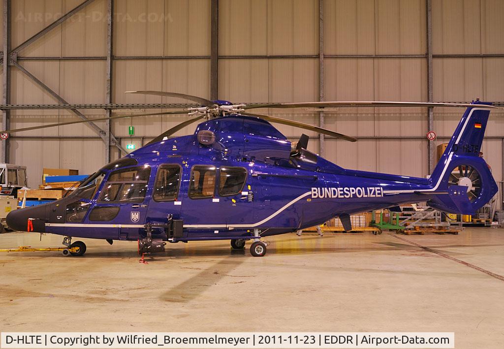 D-HLTE, 2000 Eurocopter EC-155B C/N 6559, In our Hangar for Nightstop.
