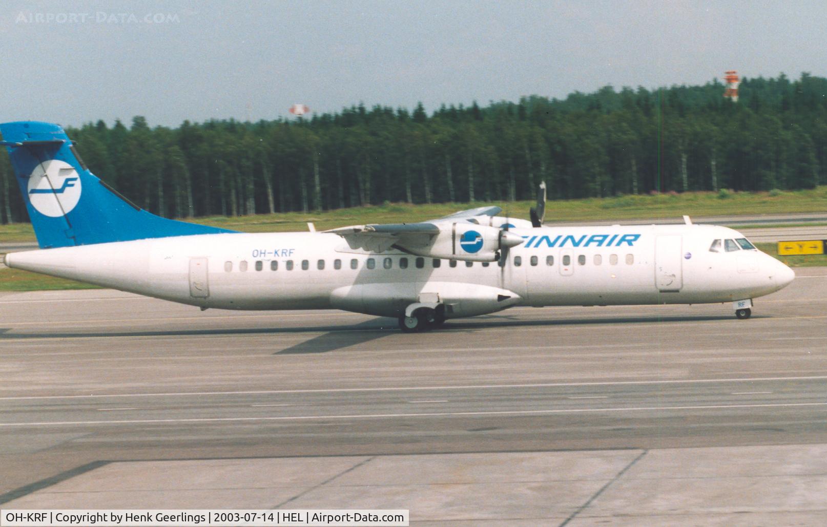 OH-KRF, 1992 ATR 72-201 C/N 324, Finnair