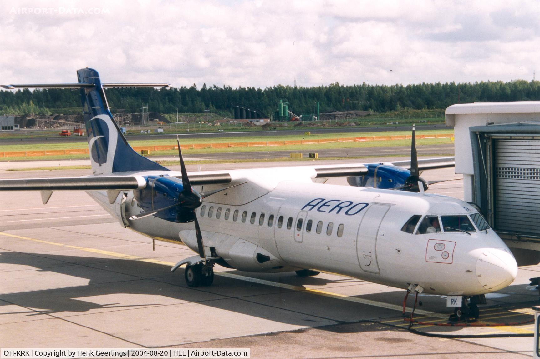 OH-KRK, 1991 ATR 72-201 C/N 251, AERO , flying domestic routes for Finnair