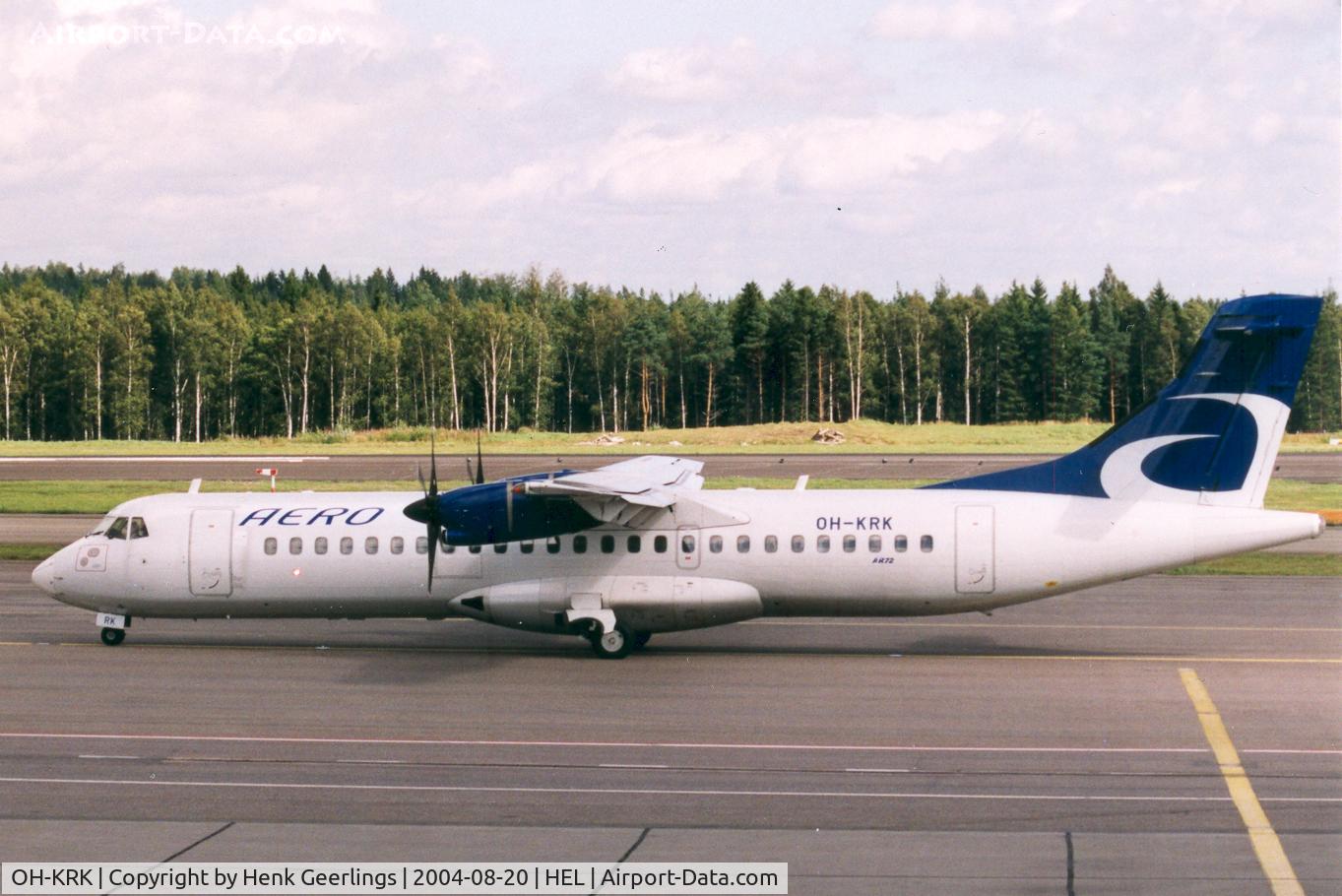 OH-KRK, 1991 ATR 72-201 C/N 251, AERO