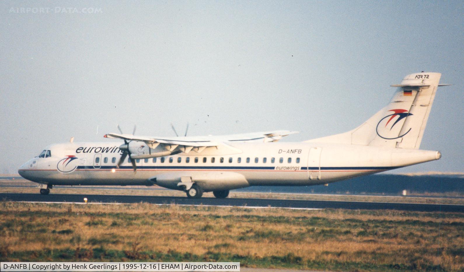 D-ANFB, 1991 ATR 72-202 C/N 229, Eurowings