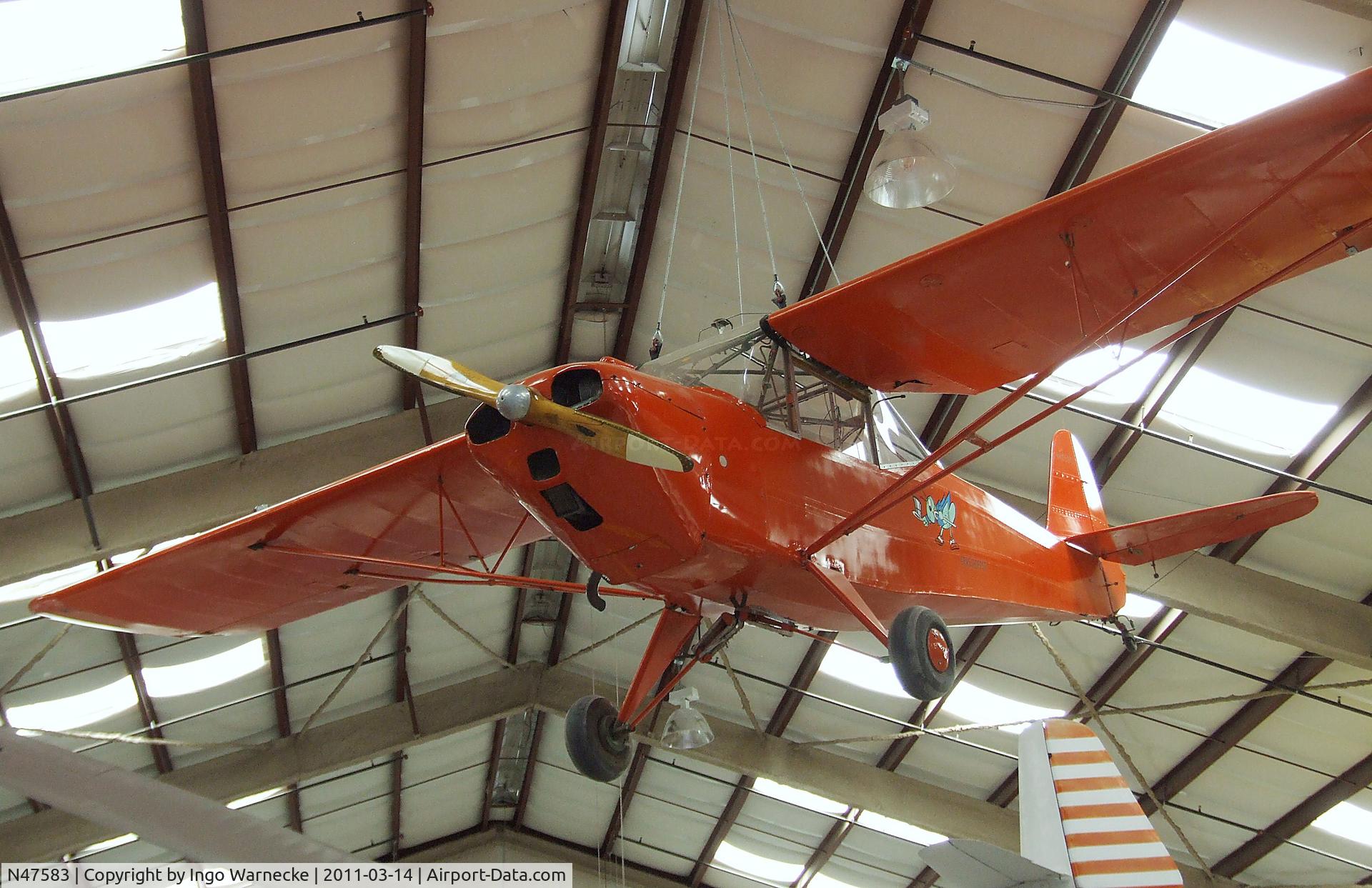N47583, 1944 Taylorcraft DCO-65 C/N 5422, Taylorcraft DCO-65 (L-2M Grashopper) at the Pima Air & Space Museum, Tucson AZ