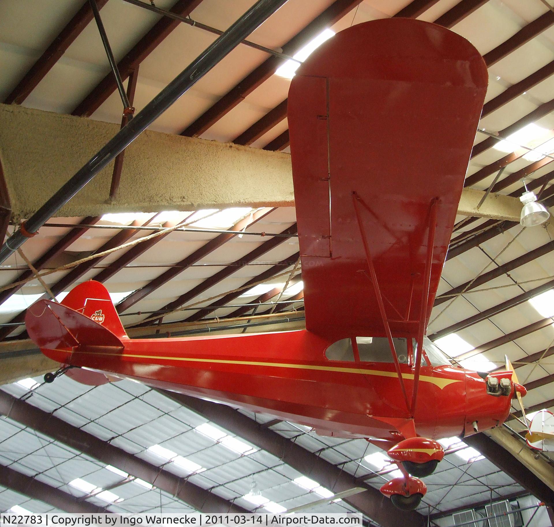 N22783, 1939 Piper J4A C/N 4469, Piper J4A Cub Coupe at the Pima Air & Space Museum, Tucson AZ