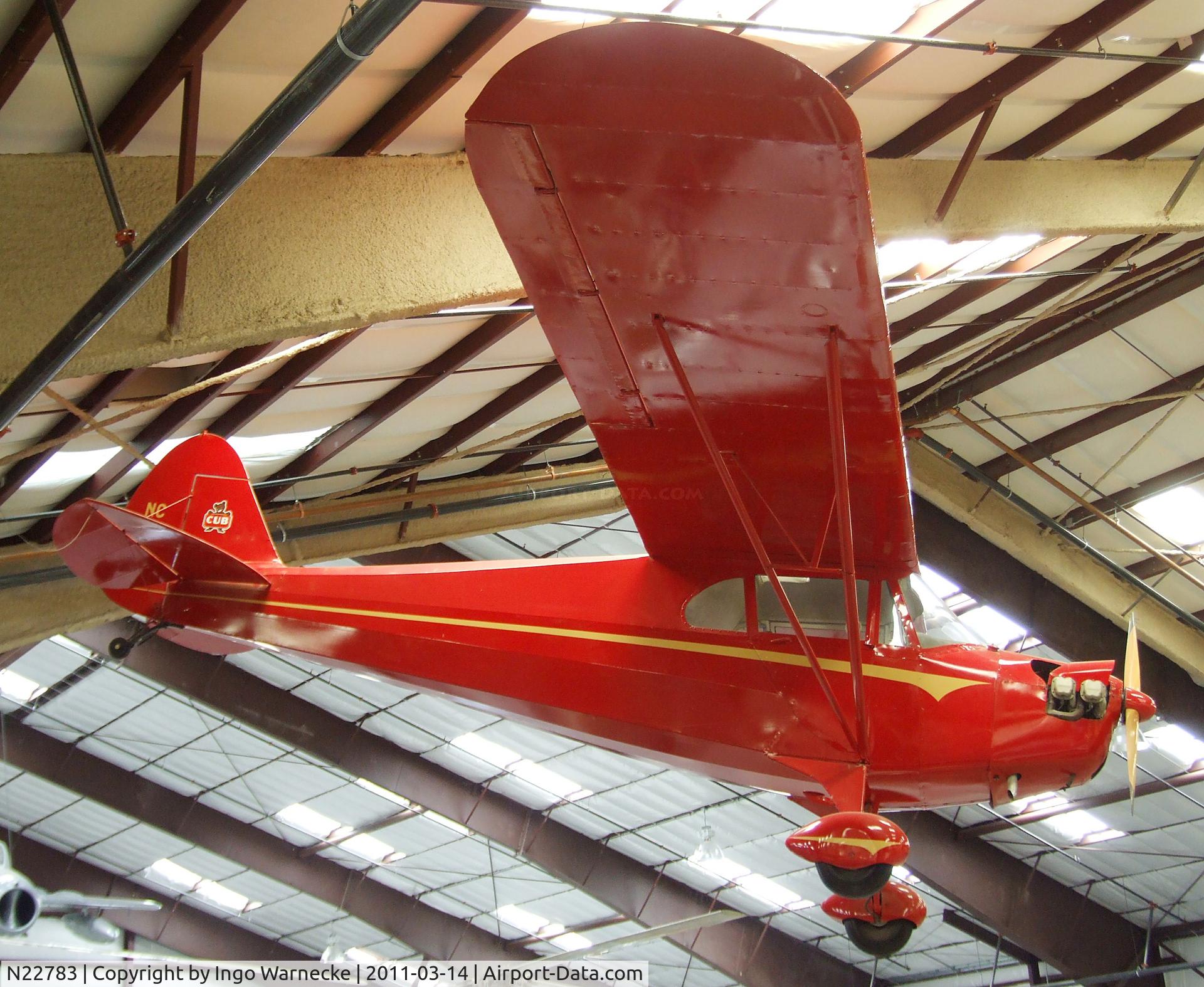 N22783, 1939 Piper J4A C/N 4469, Piper J4A Cub Coupe at the Pima Air & Space Museum, Tucson AZ