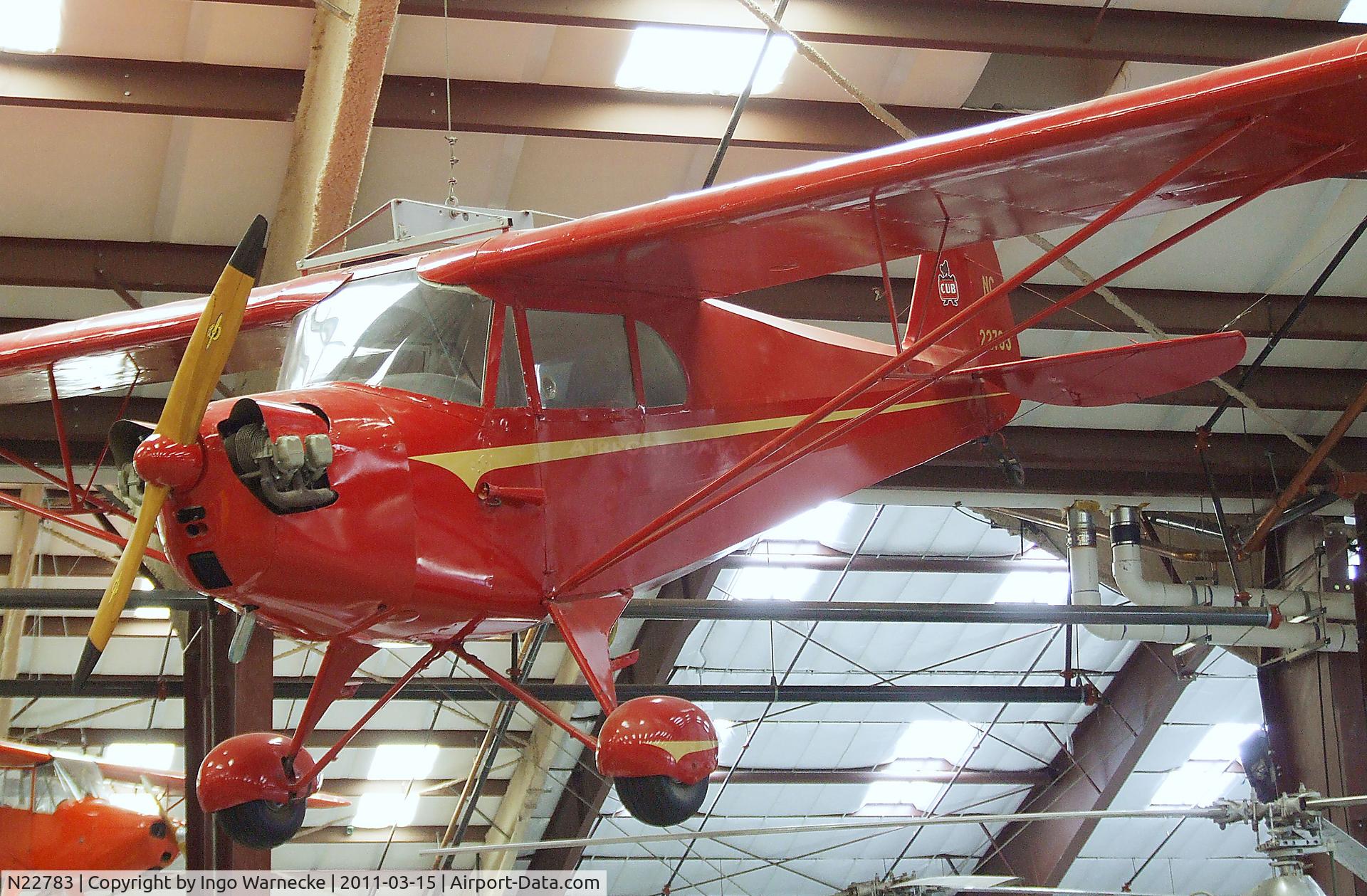 N22783, 1939 Piper J4A C/N 4469, Piper J4A Cub Coupe at the Pima Air & Space Museum, Tucson AZ