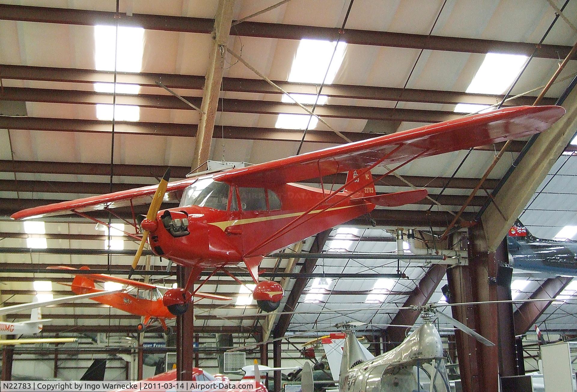 N22783, 1939 Piper J4A C/N 4469, Piper J4A Cub Coupe at the Pima Air & Space Museum, Tucson AZ