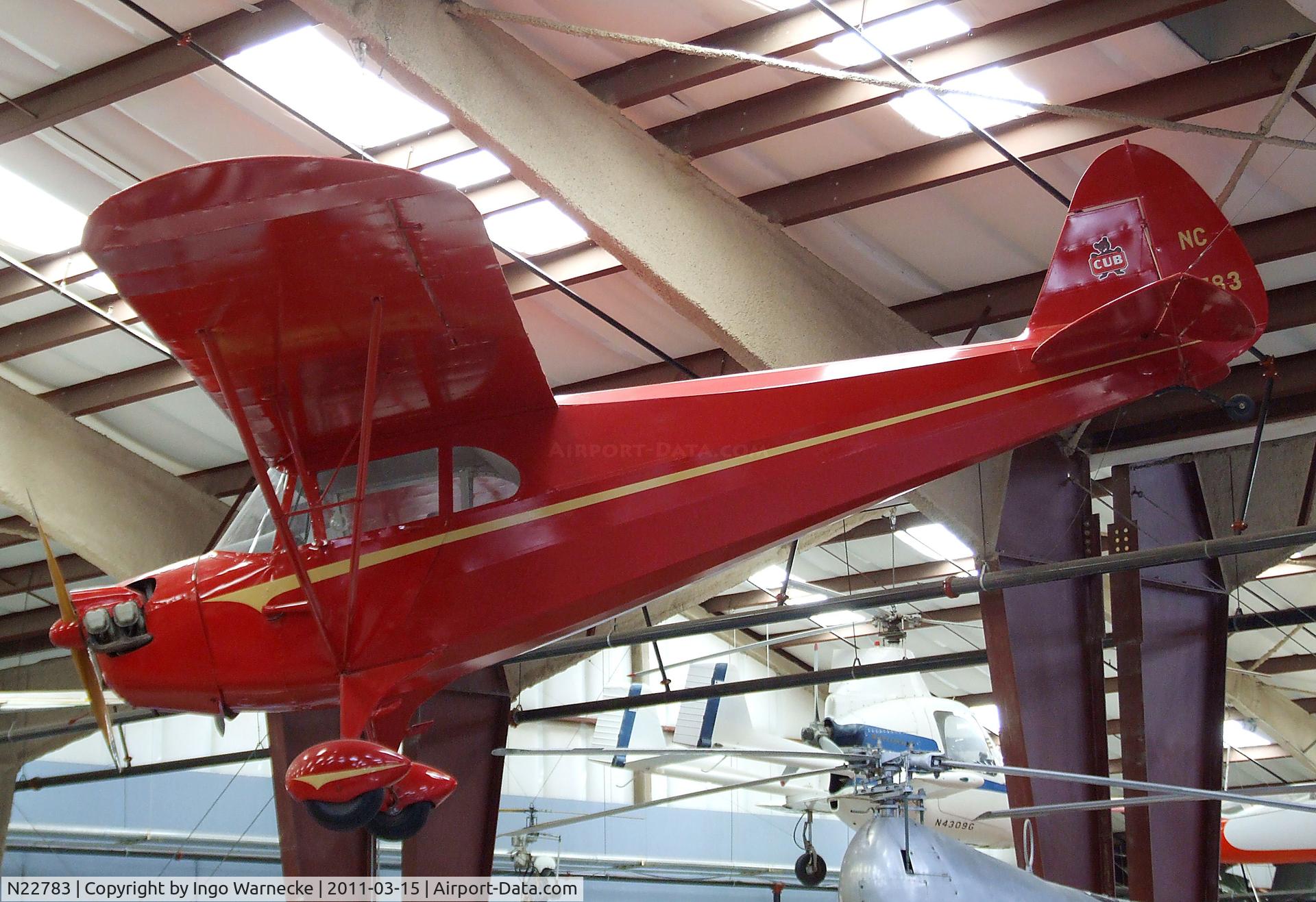 N22783, 1939 Piper J4A C/N 4469, Piper J4A Cub Coupe at the Pima Air & Space Museum, Tucson AZ