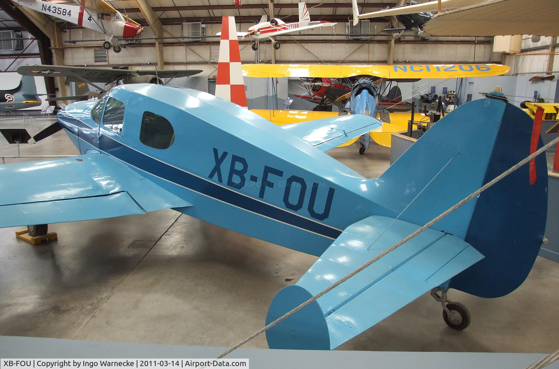 XB-FOU, Bellanca 14-13-2 Cruisair Senior C/N 1551, Bellanca 14-13-2 Cruisair Senior at the Pima Air & Space Museum, Tucson AZ