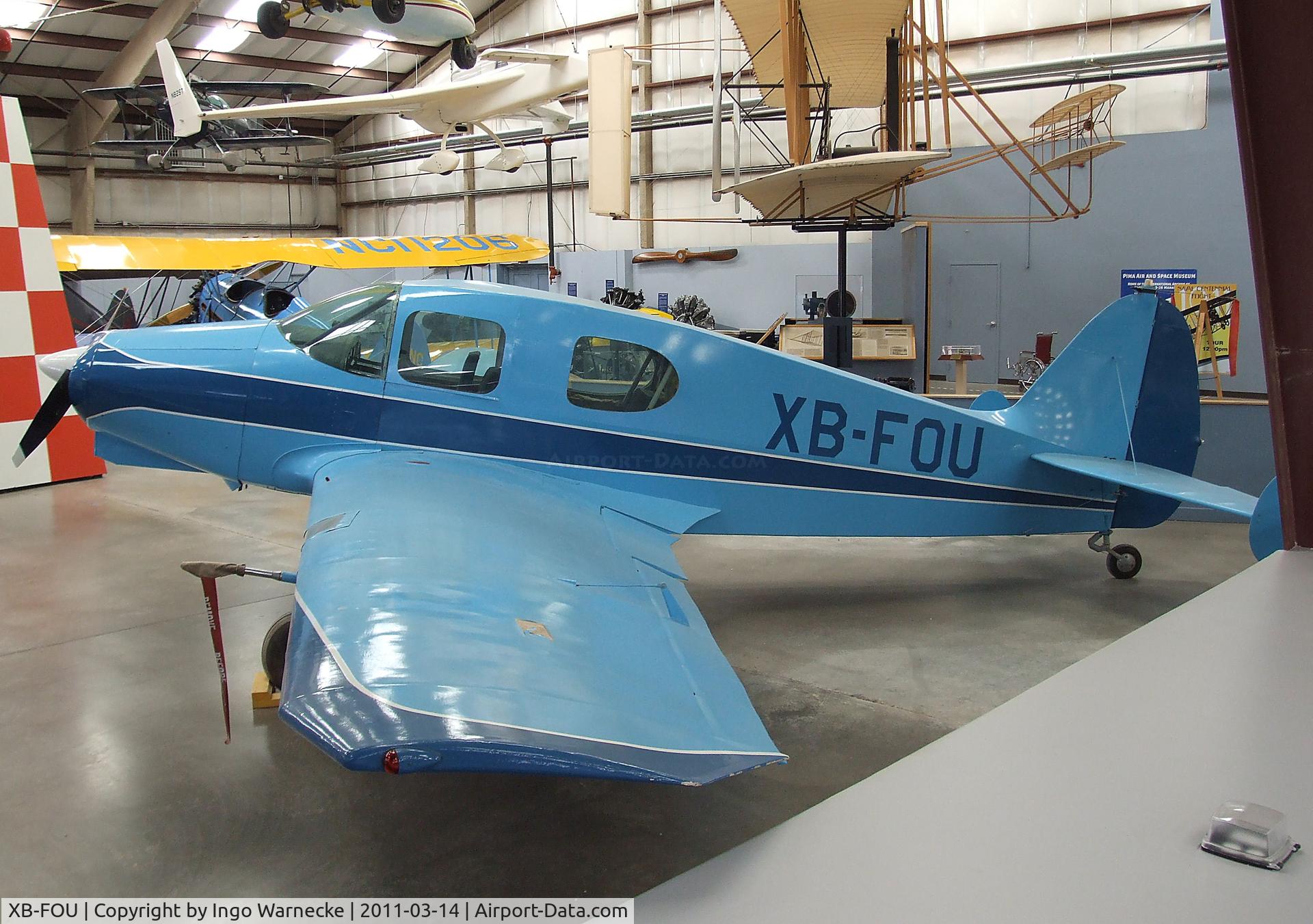 XB-FOU, Bellanca 14-13-2 Cruisair Senior C/N 1551, Bellanca 14-13-2 Cruisair Senior at the Pima Air & Space Museum, Tucson AZ