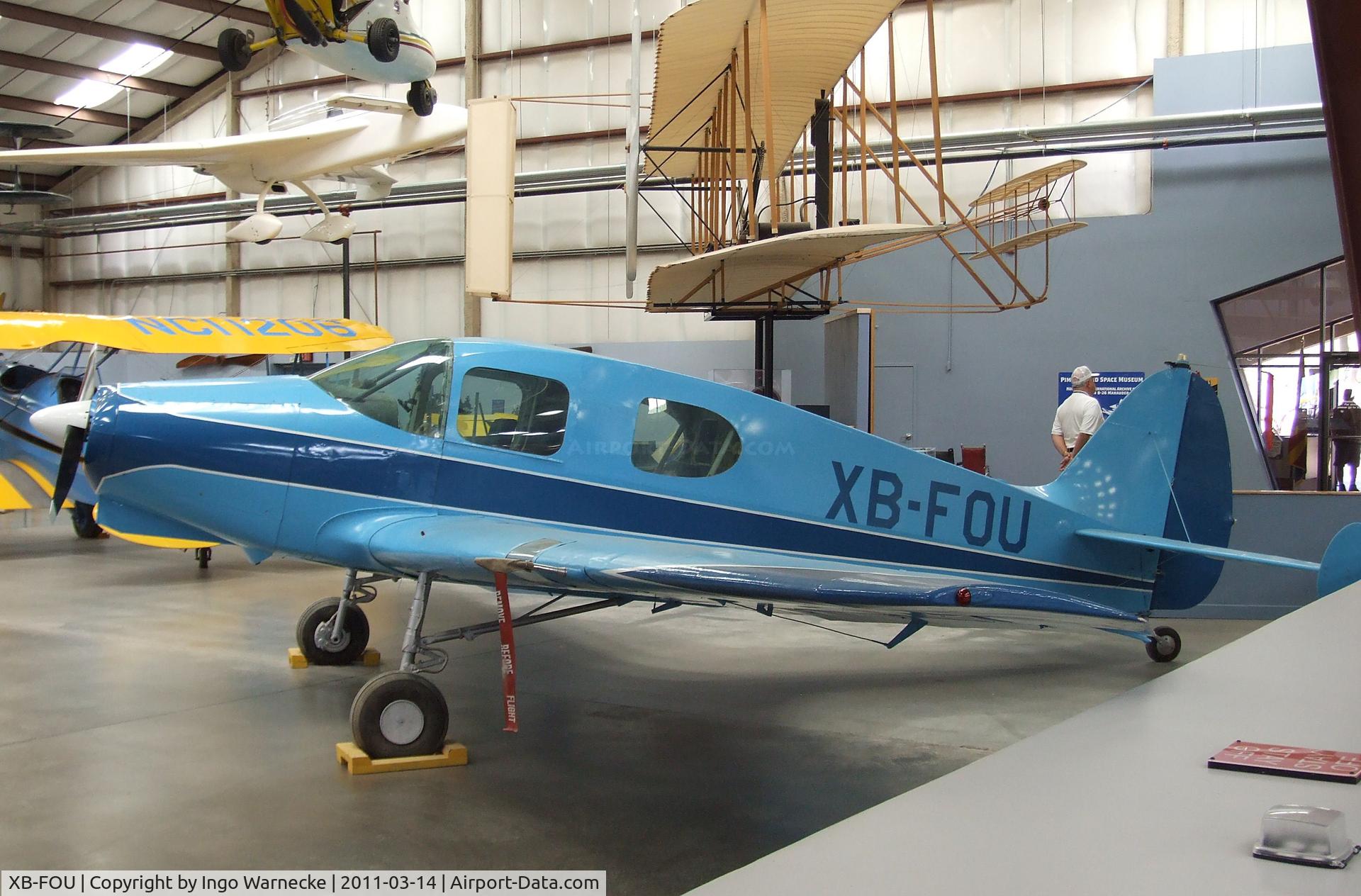 XB-FOU, Bellanca 14-13-2 Cruisair Senior C/N 1551, Bellanca 14-13-2 Cruisair Senior at the Pima Air & Space Museum, Tucson AZ