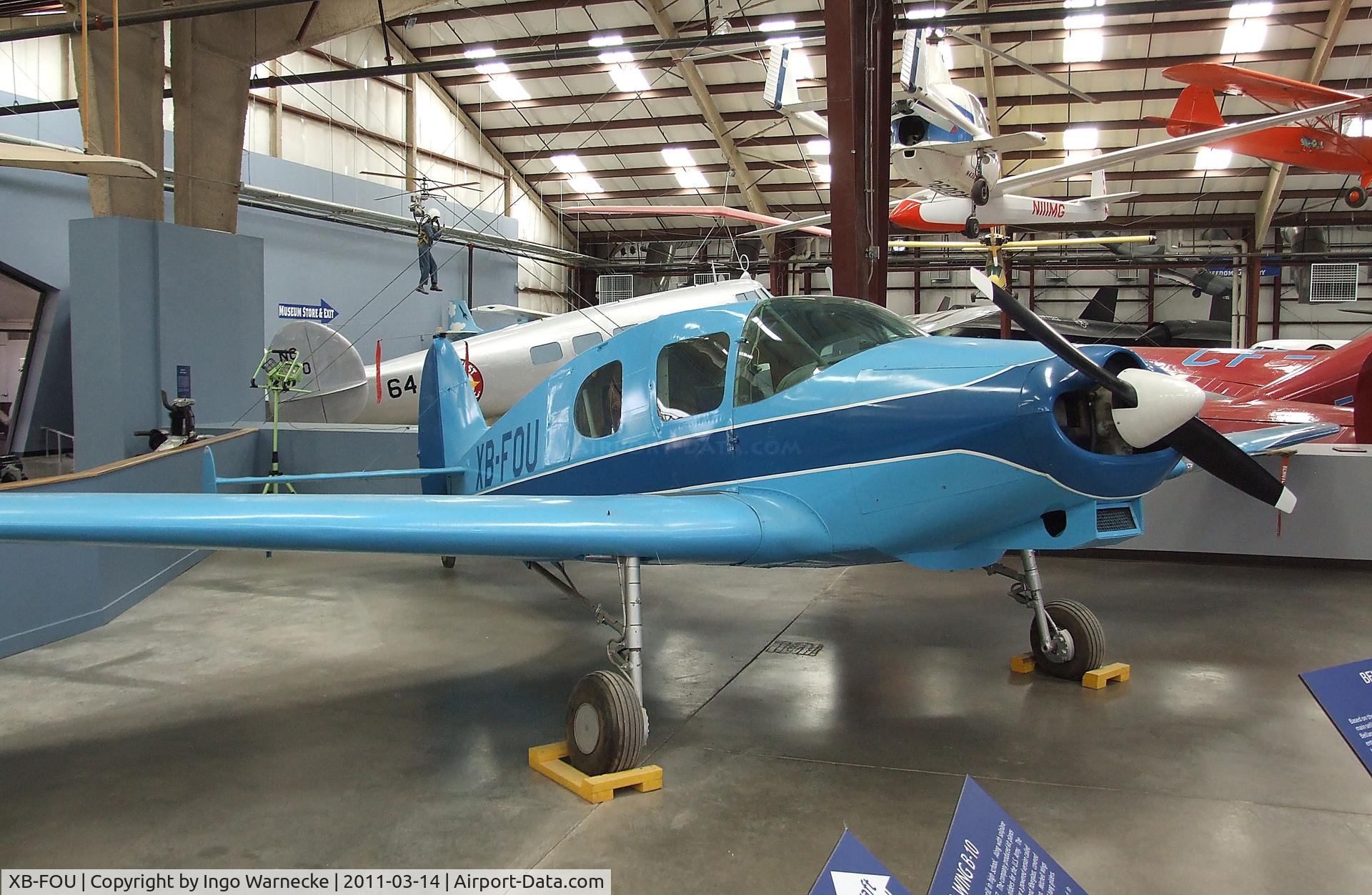 XB-FOU, Bellanca 14-13-2 Cruisair Senior C/N 1551, Bellanca 14-13-2 Cruisair Senior at the Pima Air & Space Museum, Tucson AZ