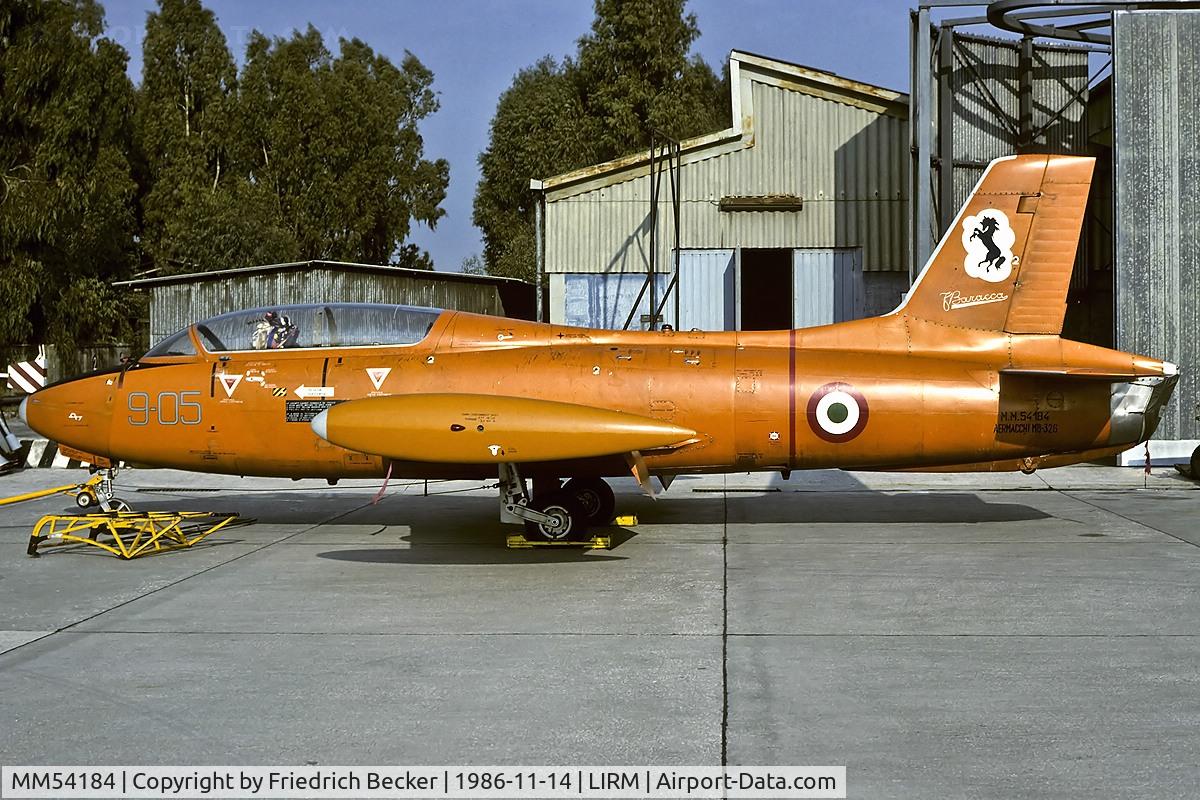 MM54184, Aermacchi MB-326 C/N 6188/35, parked at the apron