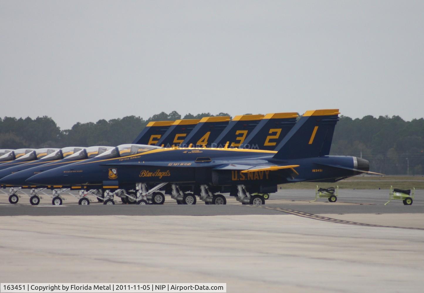 163451, 1988 McDonnell Douglas F/A-18C Hornet C/N 0662/C020, Blue Angels F-18