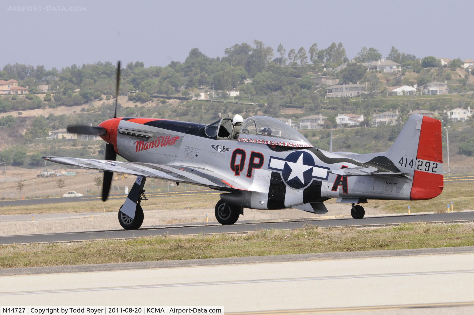 N44727, 1944 North American P-51D Mustang C/N 122-39198, Camarillo Airshow 2011