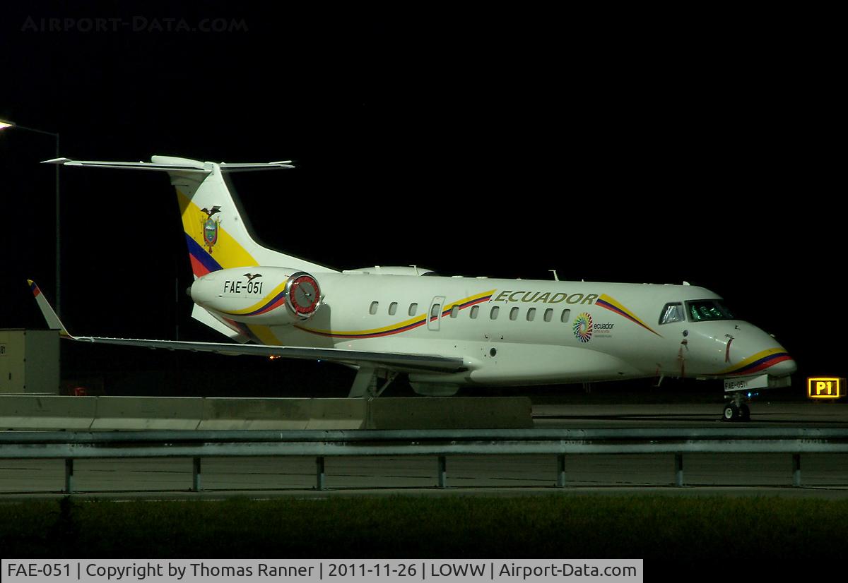 FAE-051, 2008 Embraer EMB-135BJ Legacy C/N 14501082, Ecuador Government Embraer ERJ-135