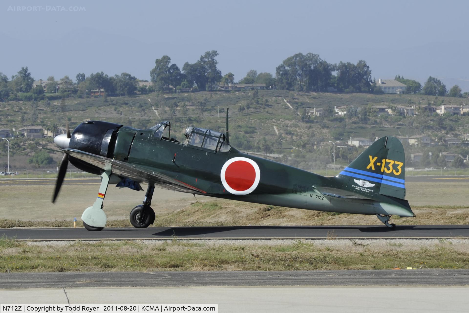 N712Z, 1942 Mitsubishi A6M3 Reisen (Zero) C/N 3869, Camarillo Airshow 2011