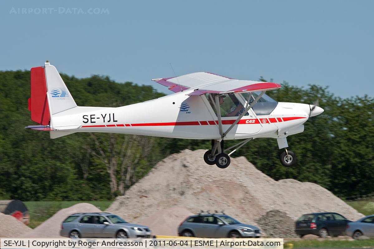 SE-YJL, 2008 Comco Ikarus C42B C/N 0805-6976, Visiting EAA Fly-In