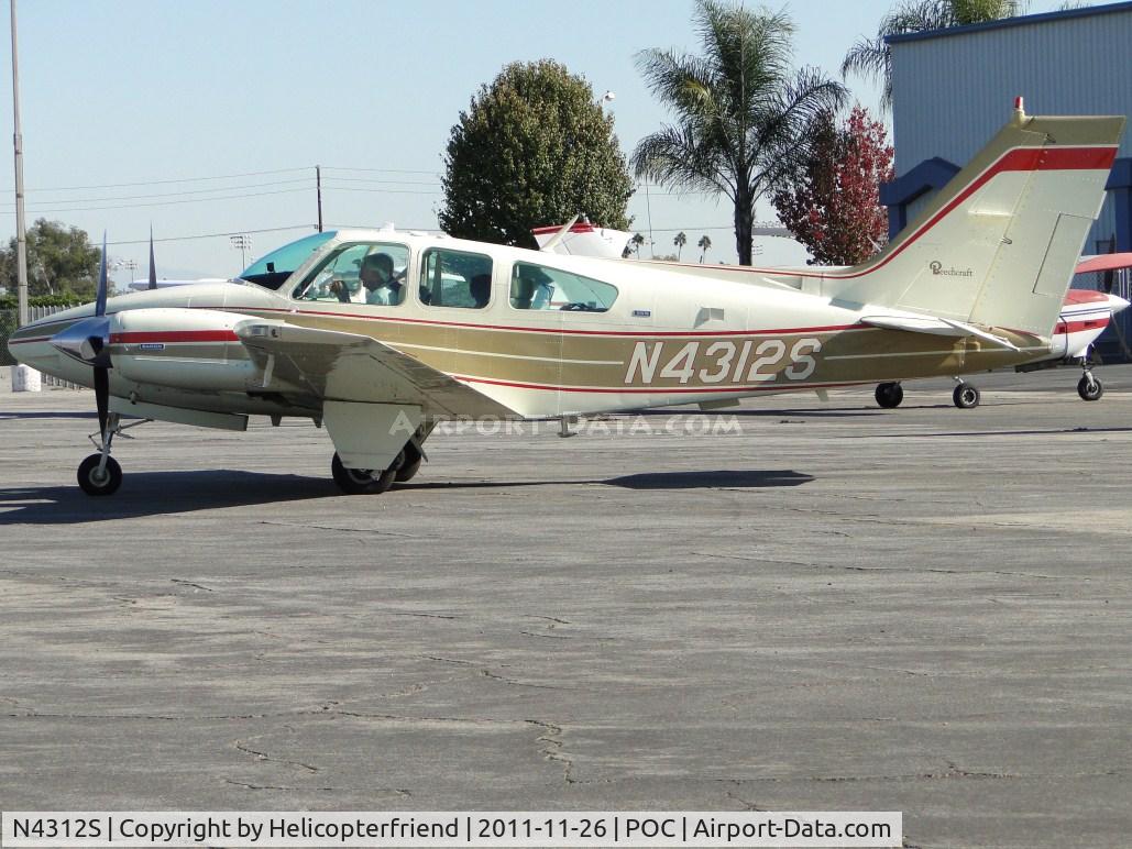N4312S, 1975 Beech 95-B55 (T42A) Baron C/N TC-1866, Parked at Howard Aviation parking