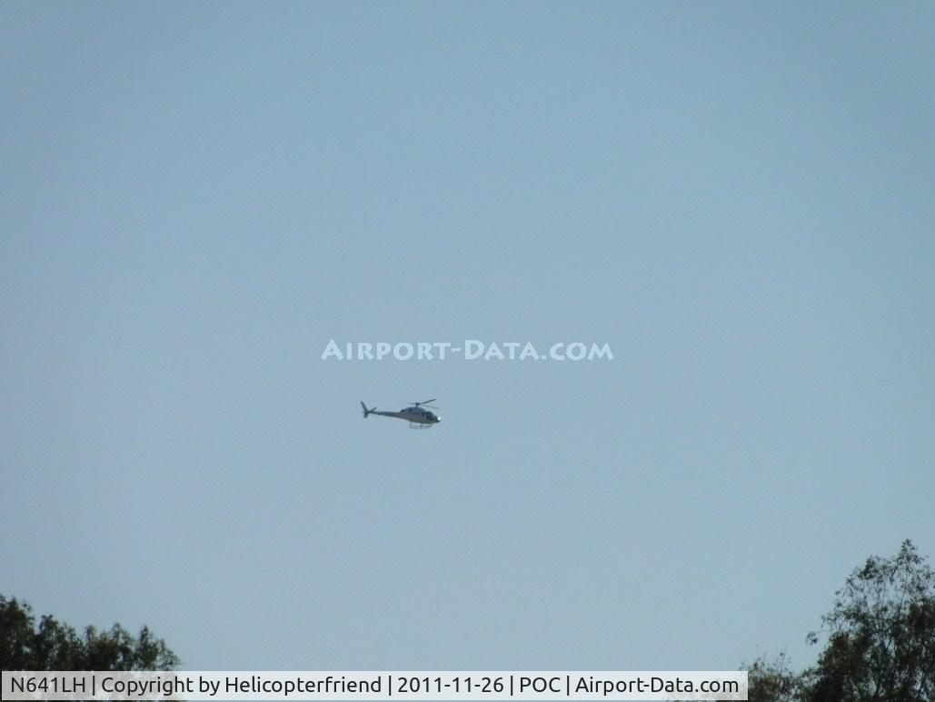 N641LH, 1995 Eurocopter AS-355N Twinstar C/N 5604, Entered Brackett flight area heading westbound near the San Bernardino Freeway south of the field