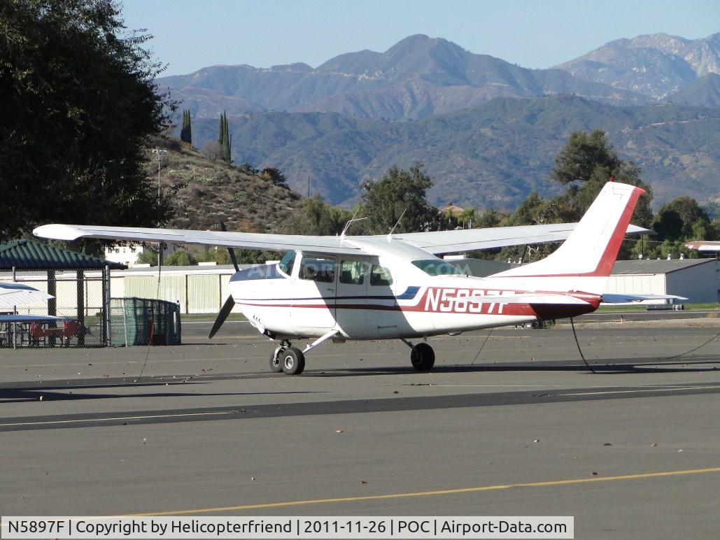 N5897F, 1967 Cessna 210G Centurion C/N 21058897, Parked in transient parking