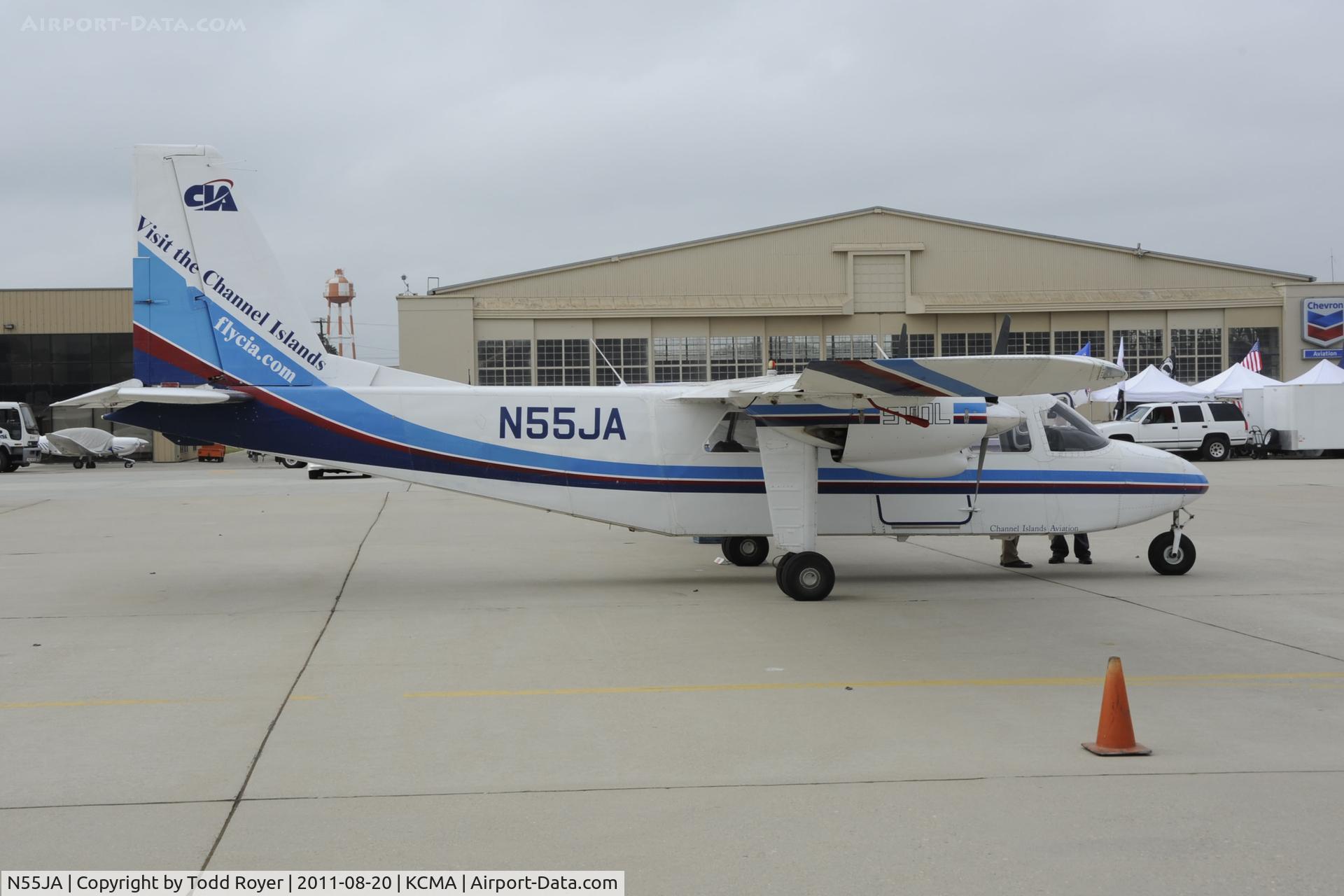 N55JA, 1971 Britten-Norman BN-2A-8 Islander C/N 295, Camarillo Airport