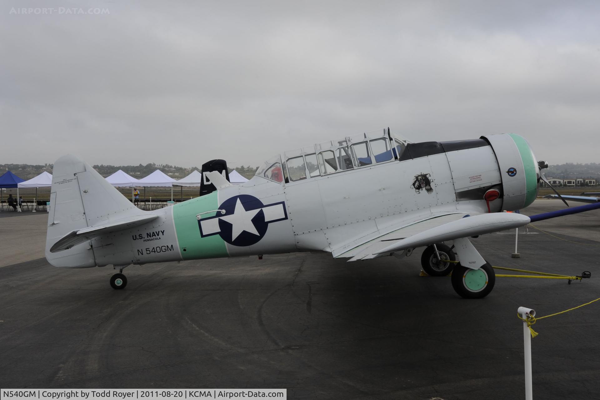 N540GM, 1942 North American SNJ-4 Texan C/N 88-9141, Camarillo airshow 2011