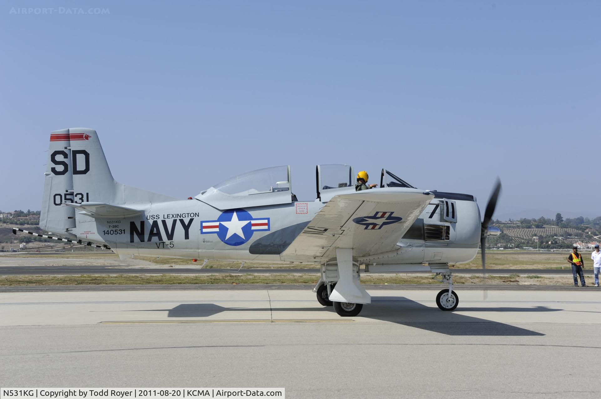 N531KG, 1954 North American T-28C Trojan Trojan C/N 226-108, Camarillo Airshow 2011