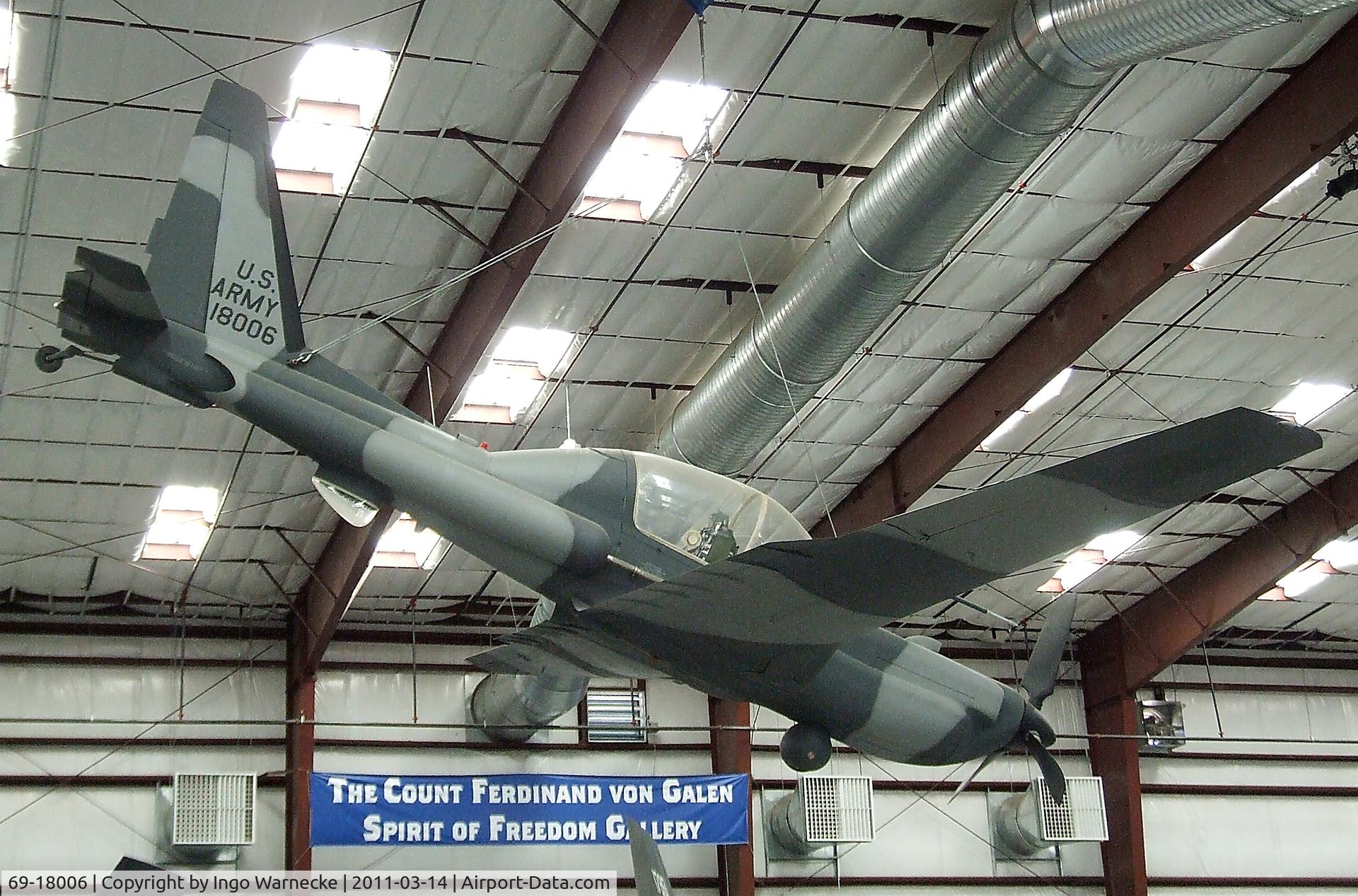 69-18006, 1969 Lockheed YO-3A Quiet Star C/N 007, Lockheed YO-3A Quiet Star at the Pima Air & Space Museum, Tucson AZ