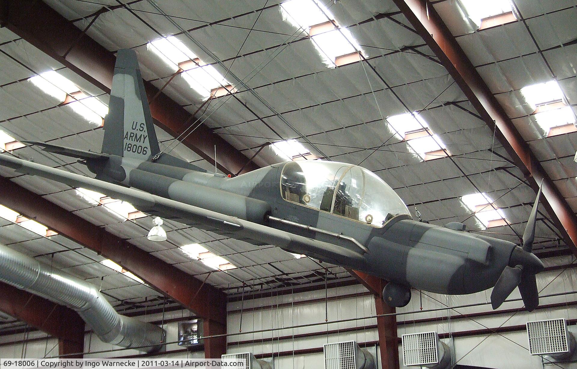 69-18006, 1969 Lockheed YO-3A Quiet Star C/N 007, Lockheed YO-3A Quiet Star at the Pima Air & Space Museum, Tucson AZ