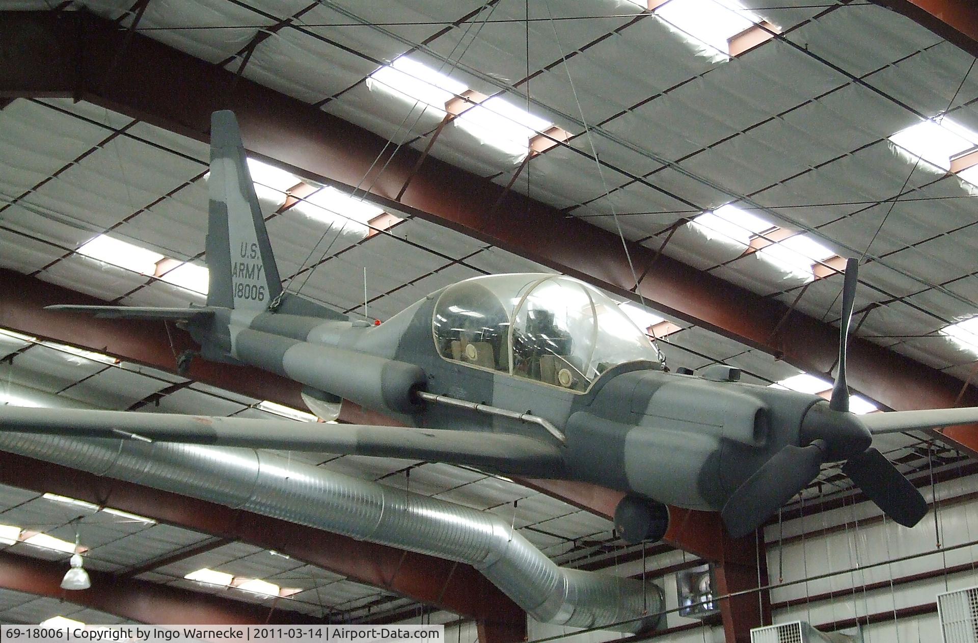 69-18006, 1969 Lockheed YO-3A Quiet Star C/N 007, Lockheed YO-3A Quiet Star at the Pima Air & Space Museum, Tucson AZ