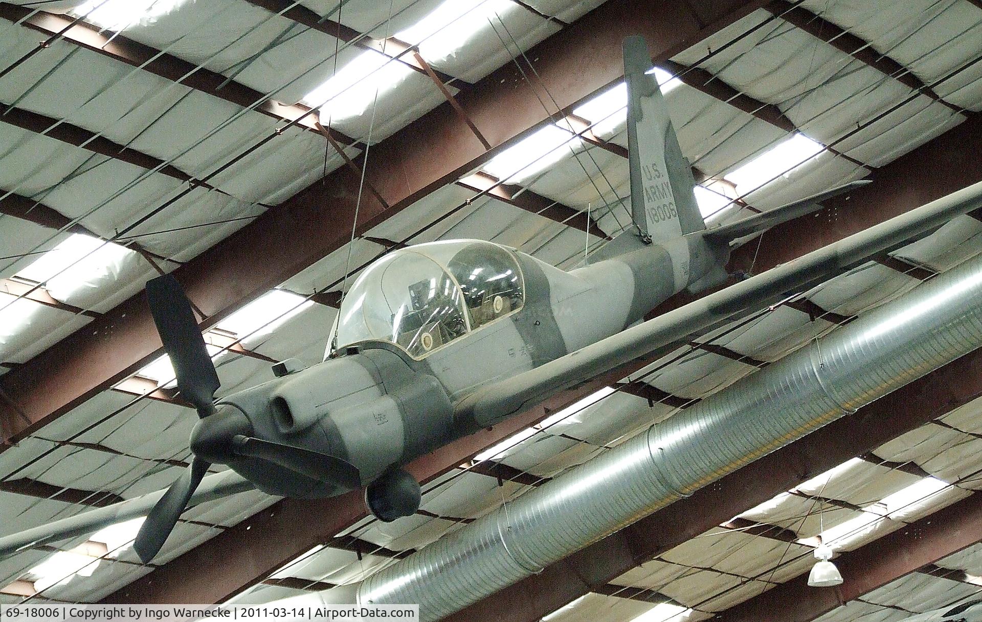 69-18006, 1969 Lockheed YO-3A Quiet Star C/N 007, Lockheed YO-3A Quiet Star at the Pima Air & Space Museum, Tucson AZ