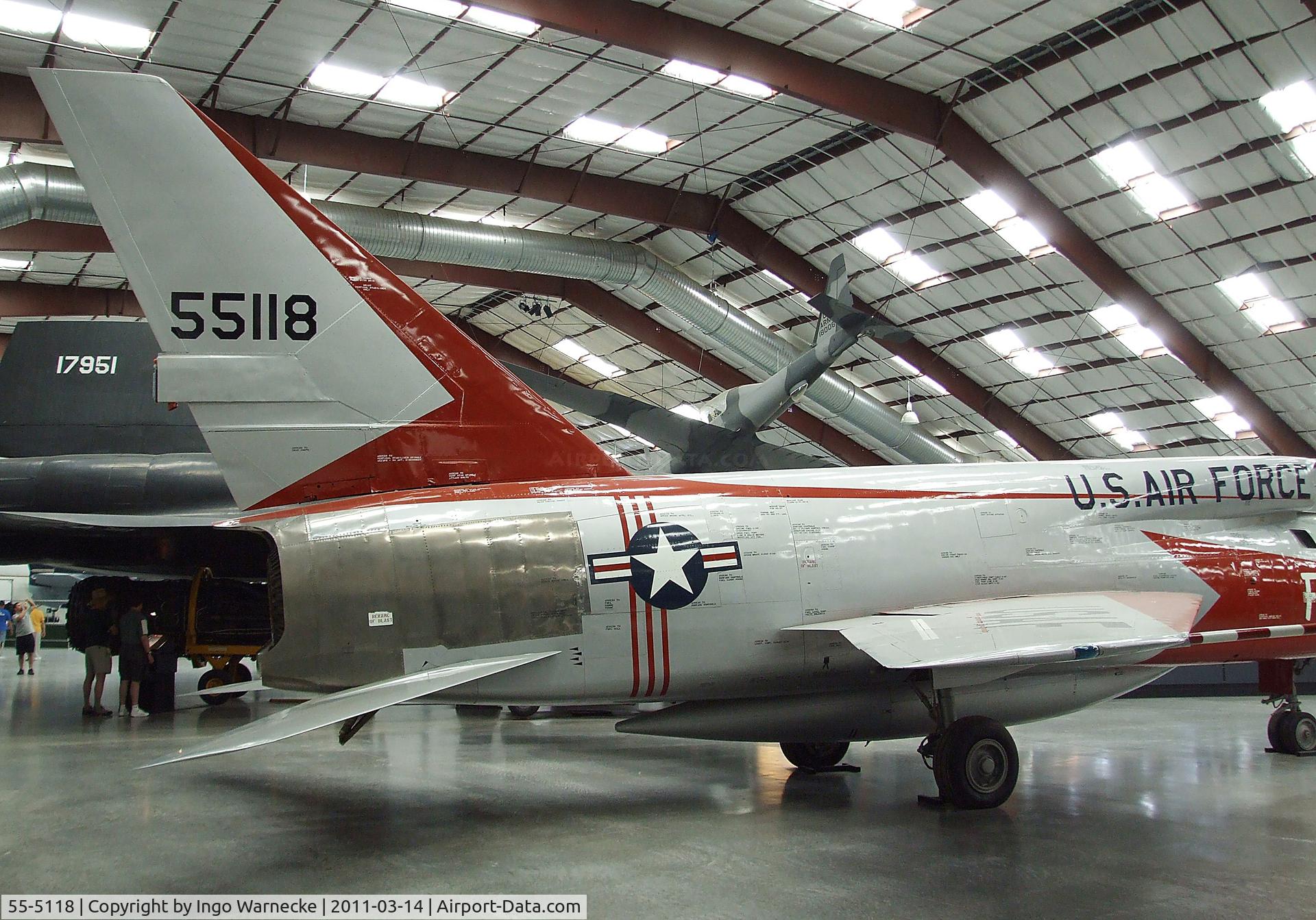 55-5118, 1955 North American F-107A C/N 212-1, North American F-107A at the Pima Air & Space Museum, Tucson AZ