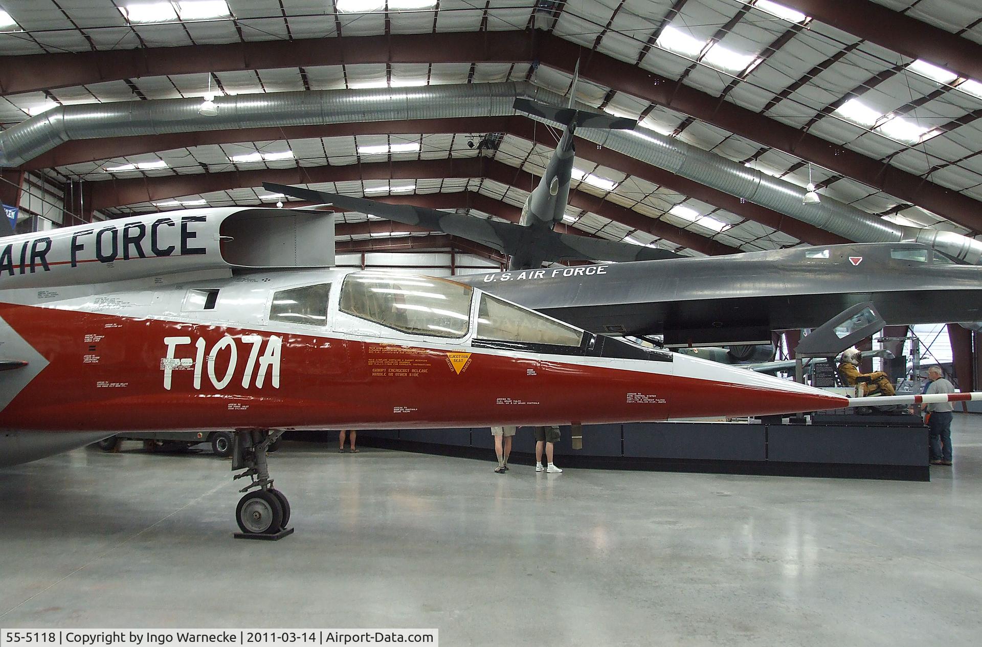 55-5118, 1955 North American F-107A C/N 212-1, North American F-107A at the Pima Air & Space Museum, Tucson AZ