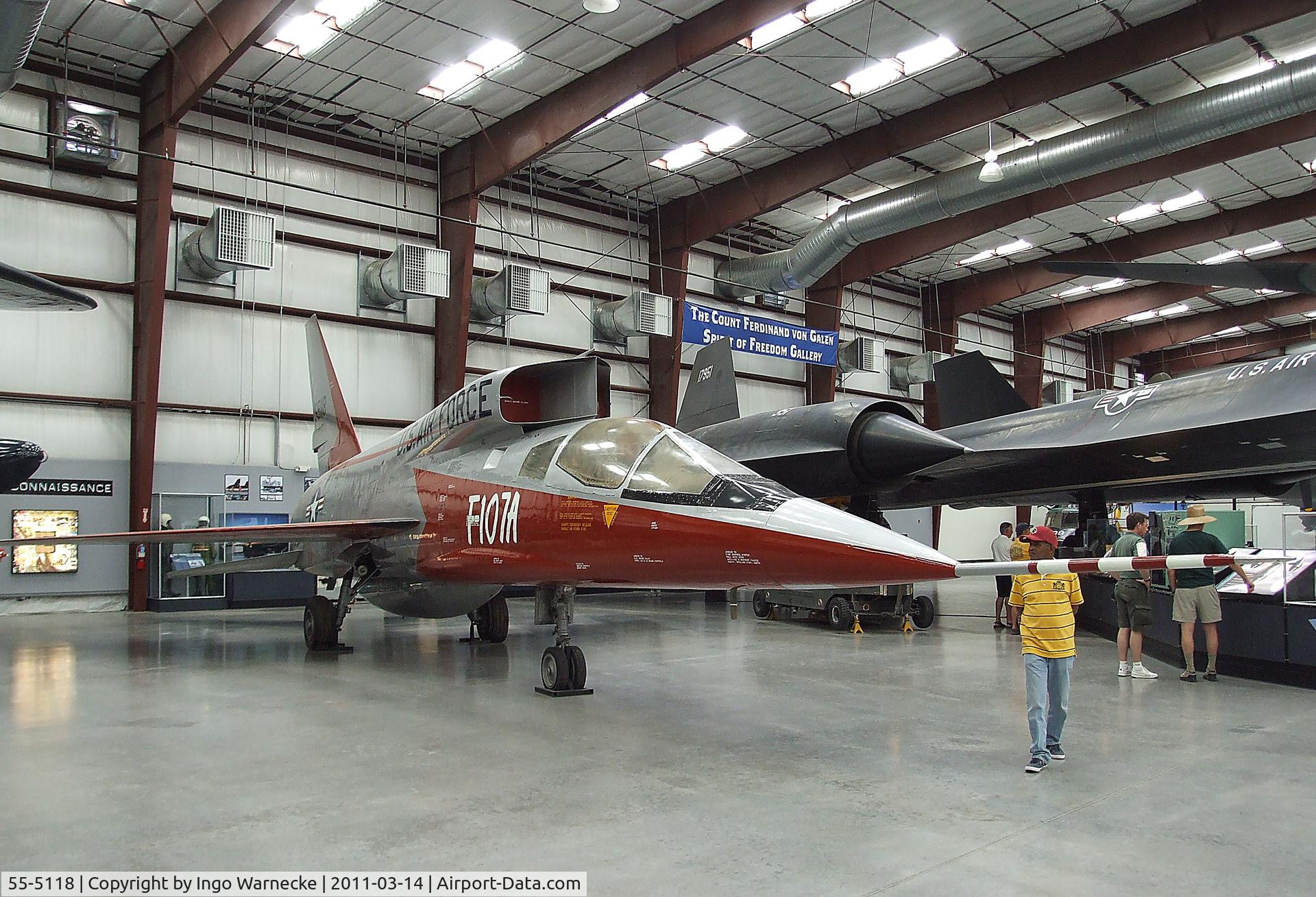 55-5118, 1955 North American F-107A C/N 212-1, North American F-107A at the Pima Air & Space Museum, Tucson AZ