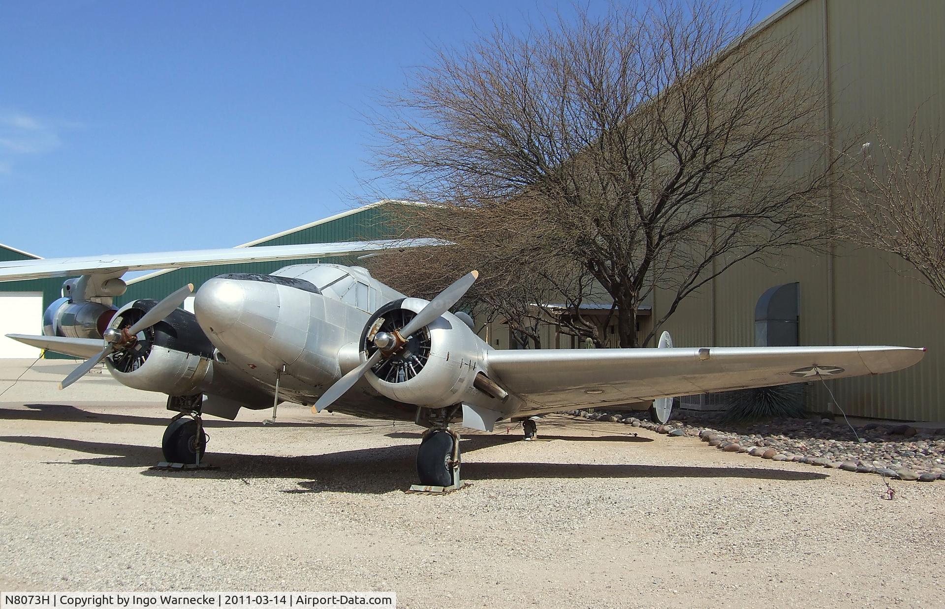 N8073H, Beech AT-7 C/N 42-2438, Beechcraft AT-7 Navigator at the Pima Air & Space Museum, Tucson AZ
